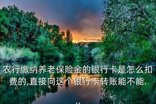 农业银行代扣费用怎么设置