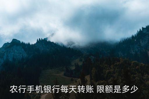 农业银行5万限额怎么设置