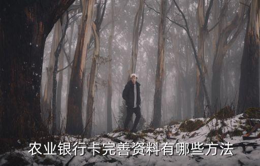 农业银行报道信息怎么修改
