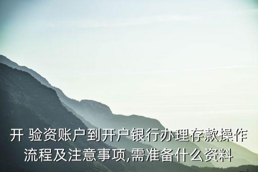 农业银行怎么验资啊