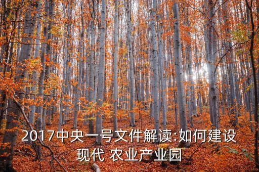 怎么建造一个农业园区