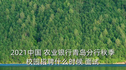 农业银行线下面试什么时间,面试农业银行需要准备什么