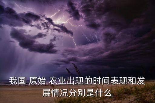 我国 原始 农业出现的时间表现和发展情况分别是什么