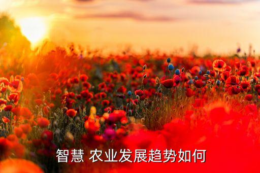 智慧农业公司怎么盈利