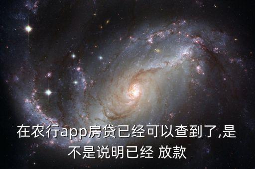 农业银行放款经历怎么查