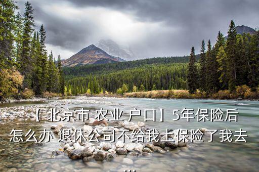 【 北京市 农业 户口】5年保险后怎么办 退休公司不给我上保险了我去...