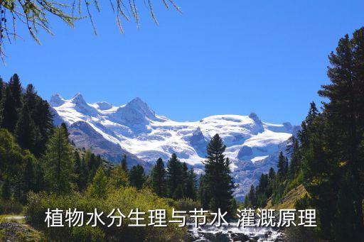 农业灌溉水质怎么调节的,一级a水质可以农业灌溉