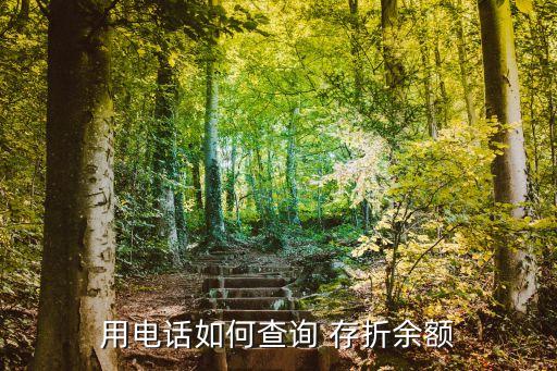 用电话如何查询 存折余额