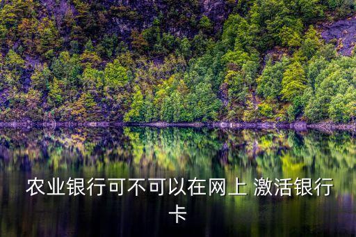 农业银行怎么激活签名功能