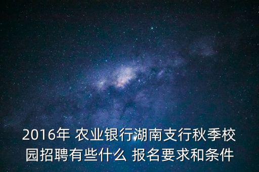 农业银行的寒假工怎么报名