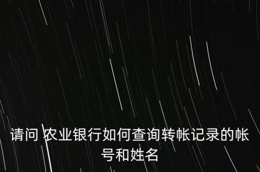 农业银行汇款单号怎么查