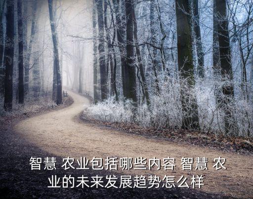 智慧农业理论与方案学什么