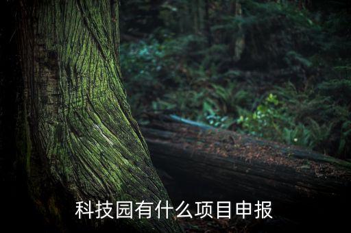 农业科技园有什么项目申报