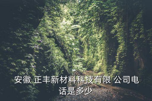 安徽正丰农业公司怎么样,安徽农业公司有哪些