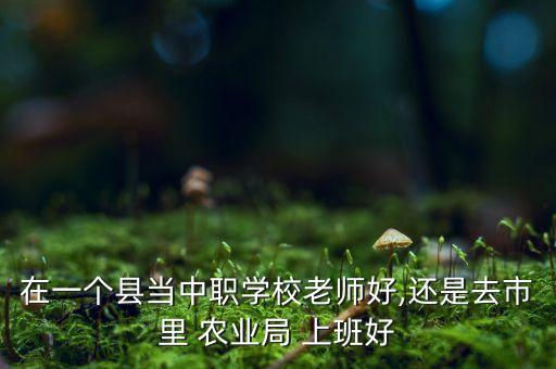 闽清农业局上班怎么样,在农业局上班怎么样