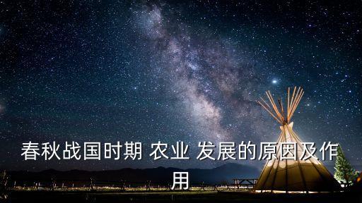 春秋战国时期 农业 发展的原因及作用