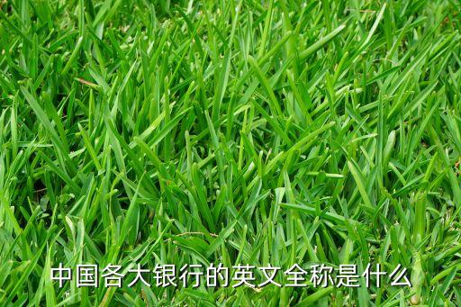 农业银行的英语怎么写
