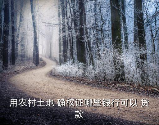 确权后农业贷款怎么申请
