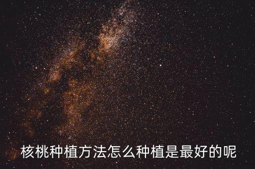 核桃种子怎么种辉家农业,种核桃种子要怎么放才是对的