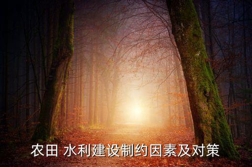 农业水利怎么样发展的快,黑龙江农业发展的主线是水利