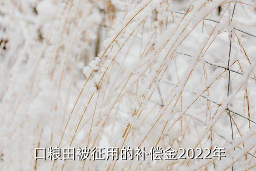 农业口粮地被征怎么赔偿