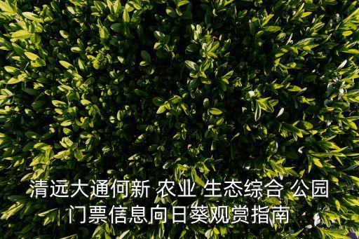 生态农业公园怎么样的,潜江市星期8生态农业公园