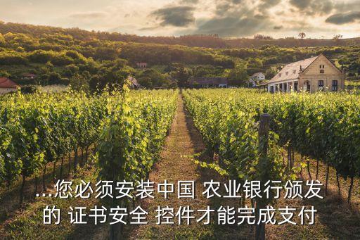 农业银行证书控件怎么下载