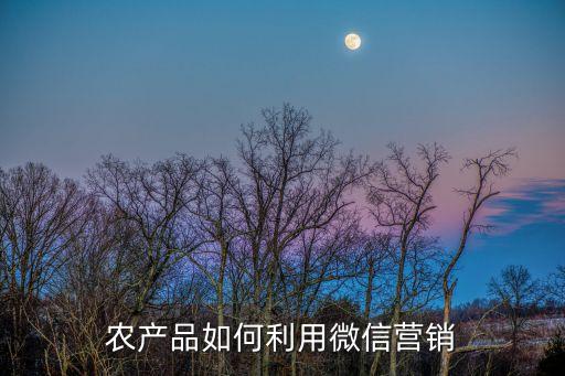 农业产品怎么打广告卖出去