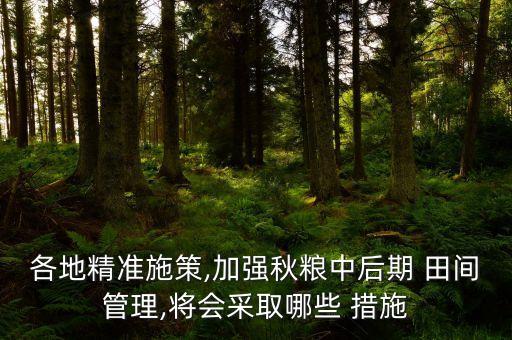 农业田间管理措施怎么写,智慧农业田间管理