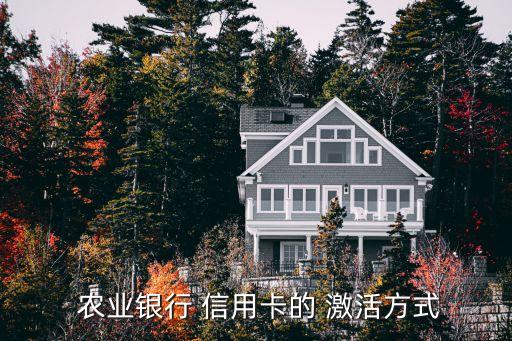 农业信用卡补办怎么激活,信用卡挂失补办后需要重新激活吗