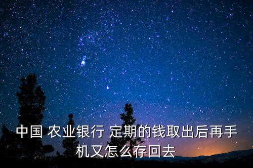 农业银行怎么在网上存定期,去农业银行存定期被买了保险