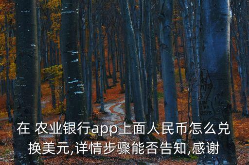 怎么查农业银行的汇率,农业银行外汇牌价实时汇率
