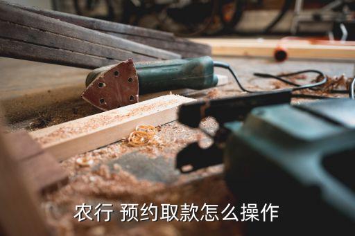 农业银行怎么预约流程图