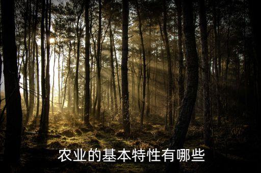 农业总体特征是什么,农业信息技术的特征是什么