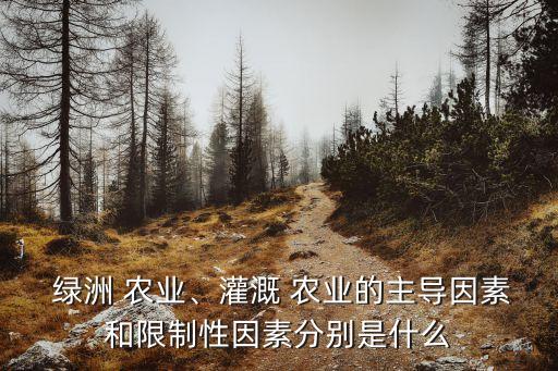 中国绿洲农业在什么地方,绿洲农业什么意思
