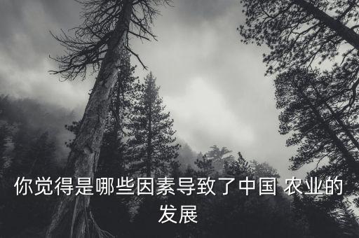 我国农业怎么了