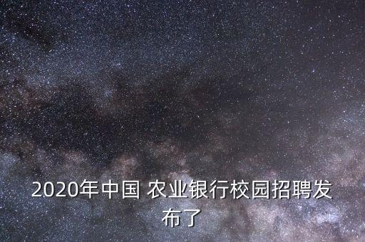农业银行应聘怎么看地点