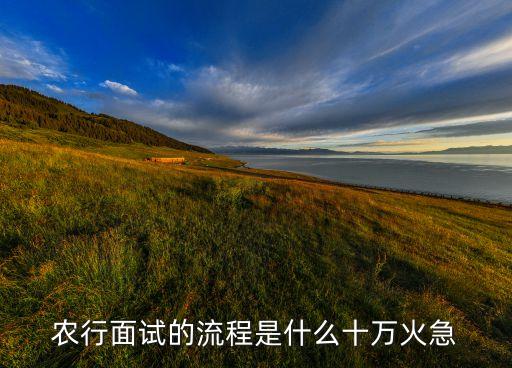 农业银行面谈怎么准备材料