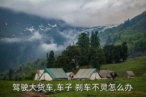 农业机械刹车失灵怎么处理