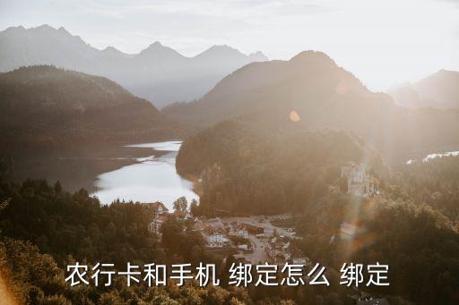 农业银行怎么绑定别人的卡,手机农业银行怎么绑定两张卡