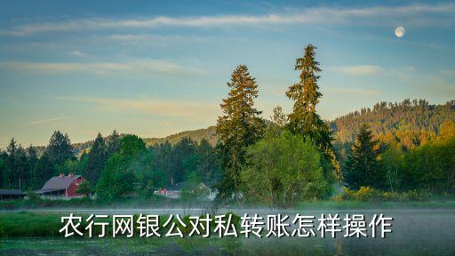 农业银行怎么自己转自己