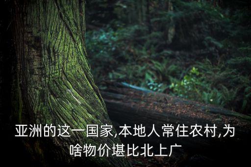 亚洲的这一国家,本地人常住农村,为啥物价堪比北上广