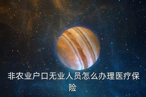 非农业没有工作怎么交保险