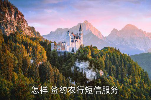 农业银行app怎么签约