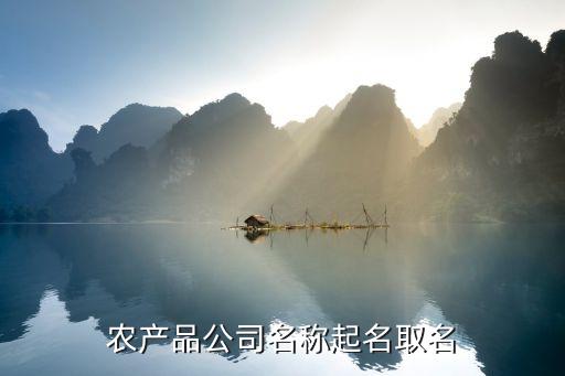 农业产业项目名字怎么起,关于智能农业的项目名字