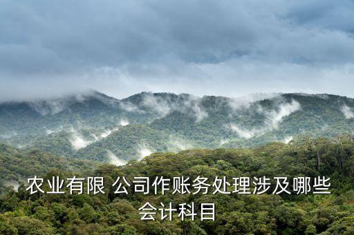 农业公司成本怎么核算,公司成本如何核算?