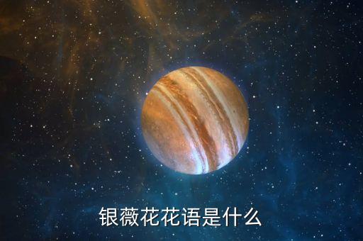银薇花花语是什么