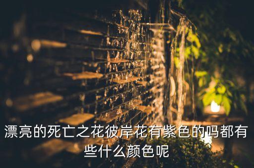 紫色彼岸花，紫色曼陀罗有什么传说还有黑色曼陀罗