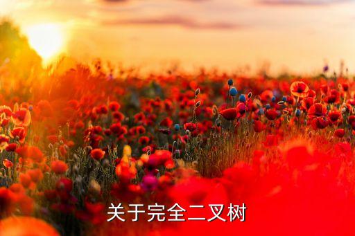 关于完全二叉树