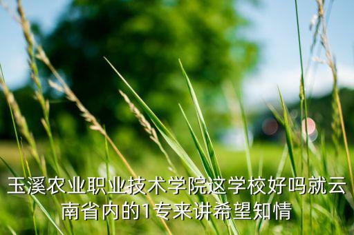 玉溪农业学院怎么样，有药学专业的学校